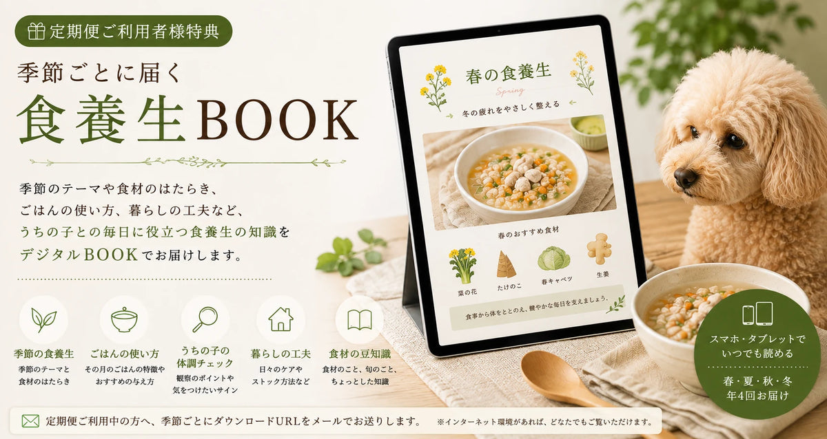 定期便ご購入者さま限定　季節の食養生BOOK（初回＋年4回）